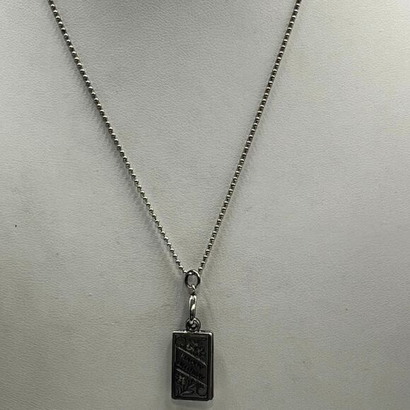 Sterling 925 Vintage Happy Birthday Double Rectangle Floral
Charm Cake Necklace - Picture 2 of 11